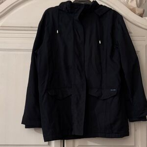 Saint James Navy Blue removable hood Utility Jacket